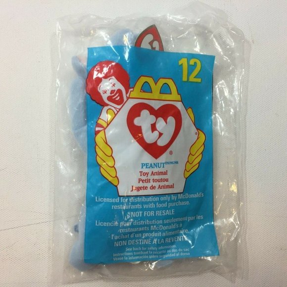 TY McDonalds Happy Meal Toy Beanie Baby Mini #6 #7 #8 #12 Mel Nuts Happy Peanut - Picture 7 of 10